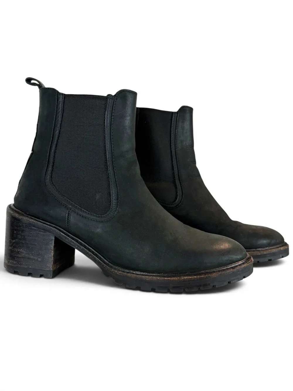 Thursday Boot Co Everyday Knockout Chelsea High Block Heel Water Resistant Boot